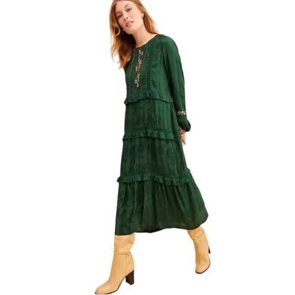 dRĀ Los Angeles Cedric Maxi Dress Color Cypress In Size XS. - Picture 8 of 10